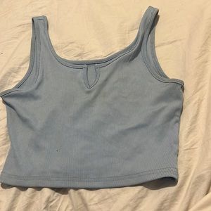 BLUE CROP TOP